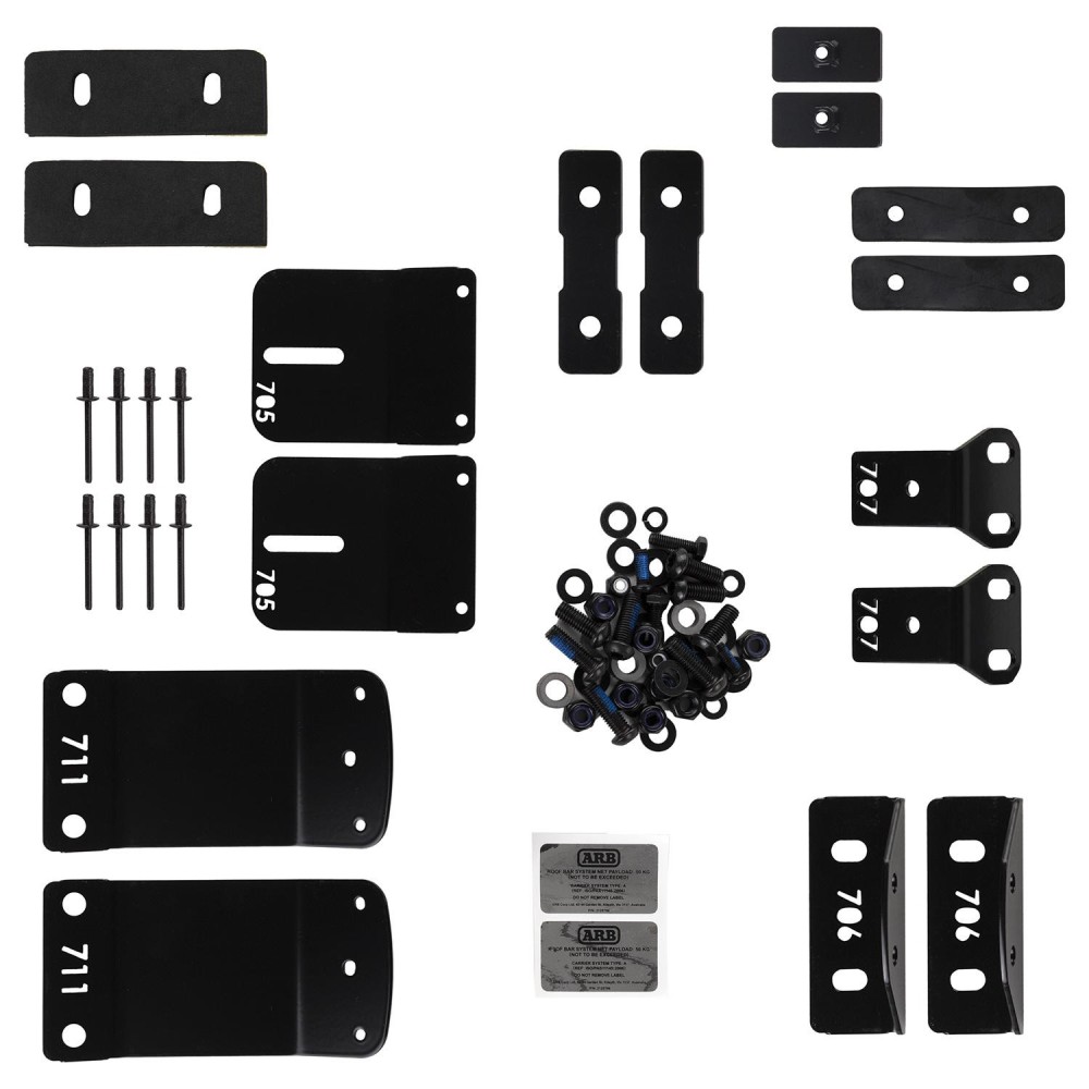 Barres de toit ARB pour Hilux SR/SR5 15+ – Kit robuste et pratique Barres de toit ARB pour Hilux SR/SR5 15+ – Kit robuste et pratique